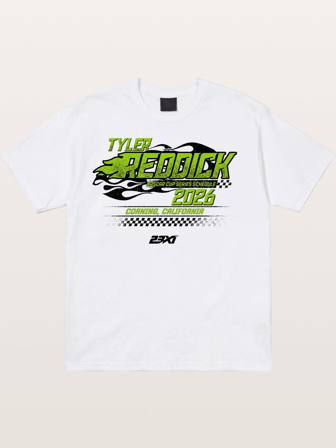 Tyler Reddick 2026 NASCAR Schedule Art Cotton T-shirt