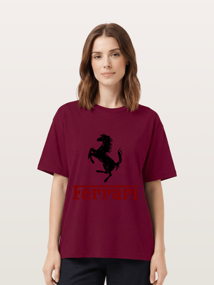 Ferrari Black Horse Logo Gildan T-shirt