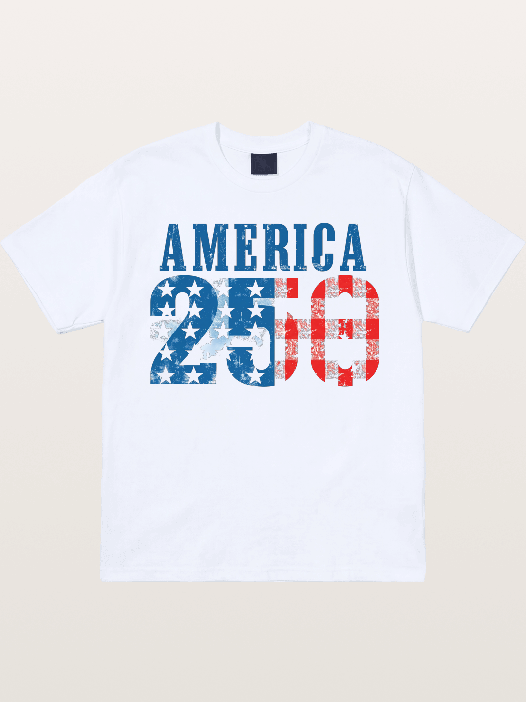 America 250 Grunge Typography Gildan T-shirt