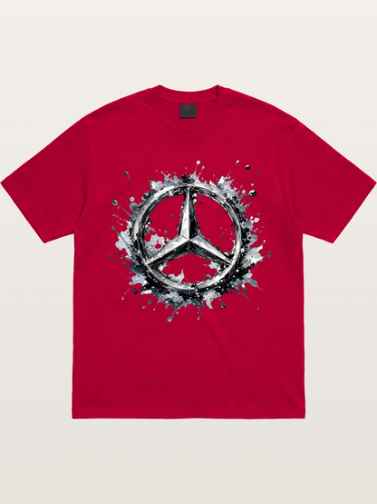 Mercedes Ink Wash Logo Art Gildan T-shirt