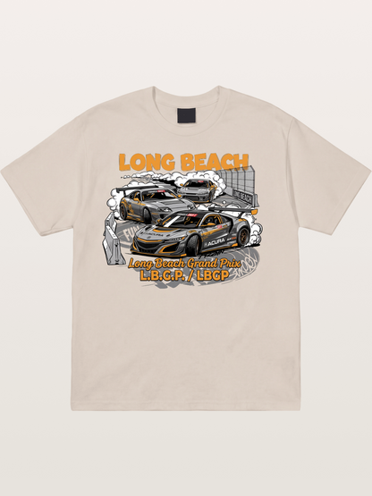 Long Beach Multi-Car Race Cotton T-shirt