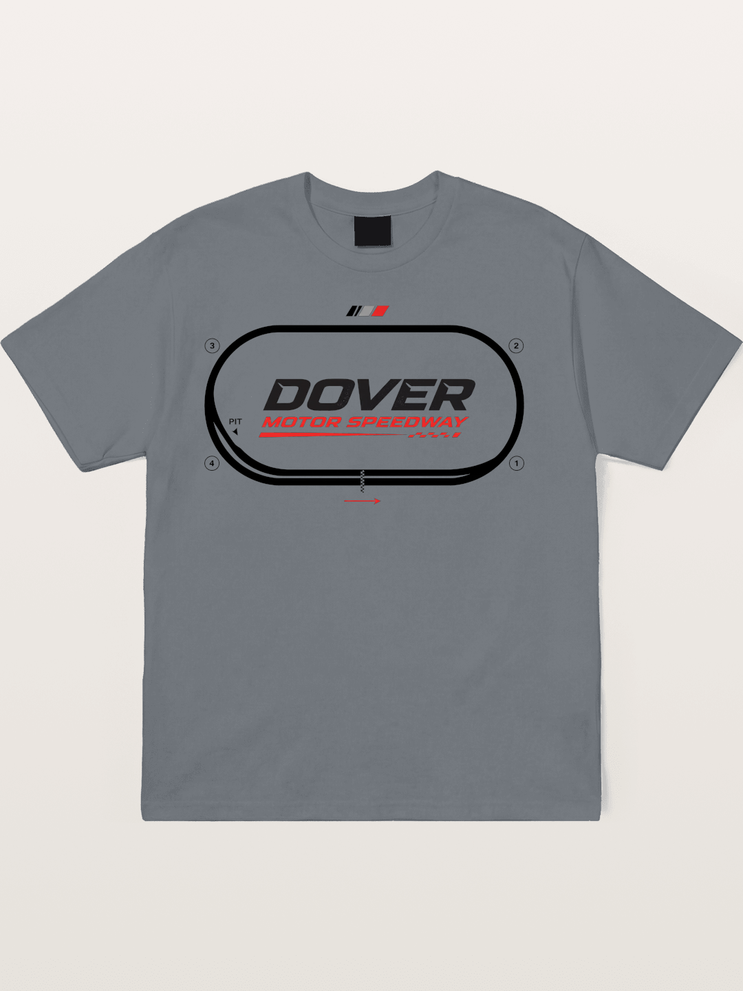 Dover Oval Speedway Racing Graphic Cotton T-shirt