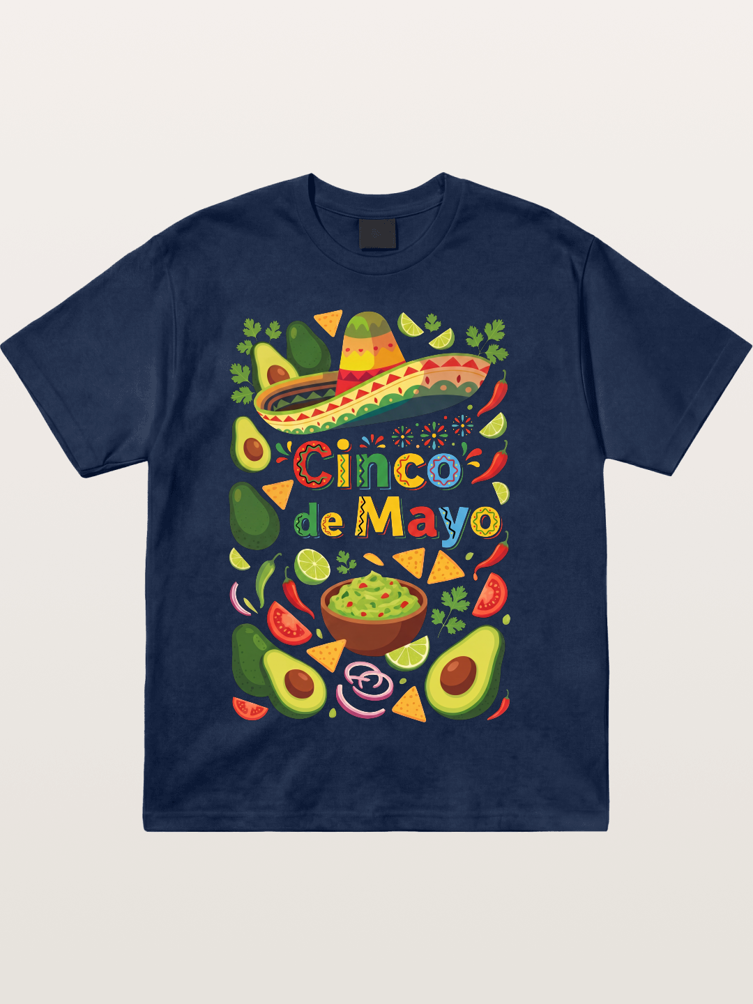 Mexican Avocado Tortilla Feast Cotton T-shirt