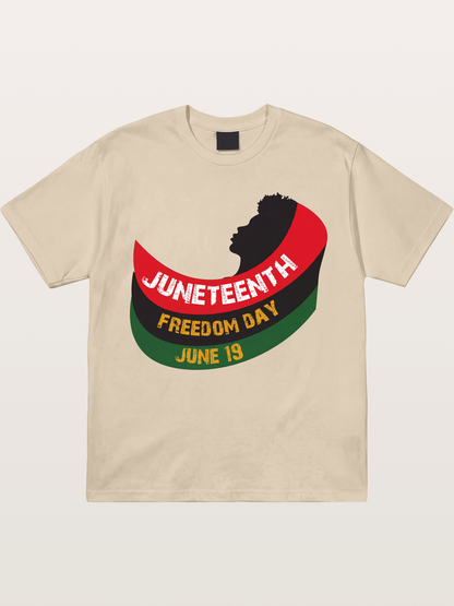 Juneteenth Freedom Day Silhouette Gildan T-shirt
