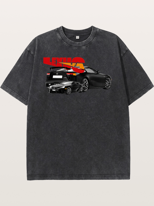 Lexus LFA Racing Collage Art Washed T-shirt