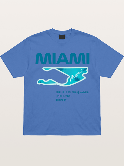 Miami F1 Circuit Map 2026 Gildan T-shirt