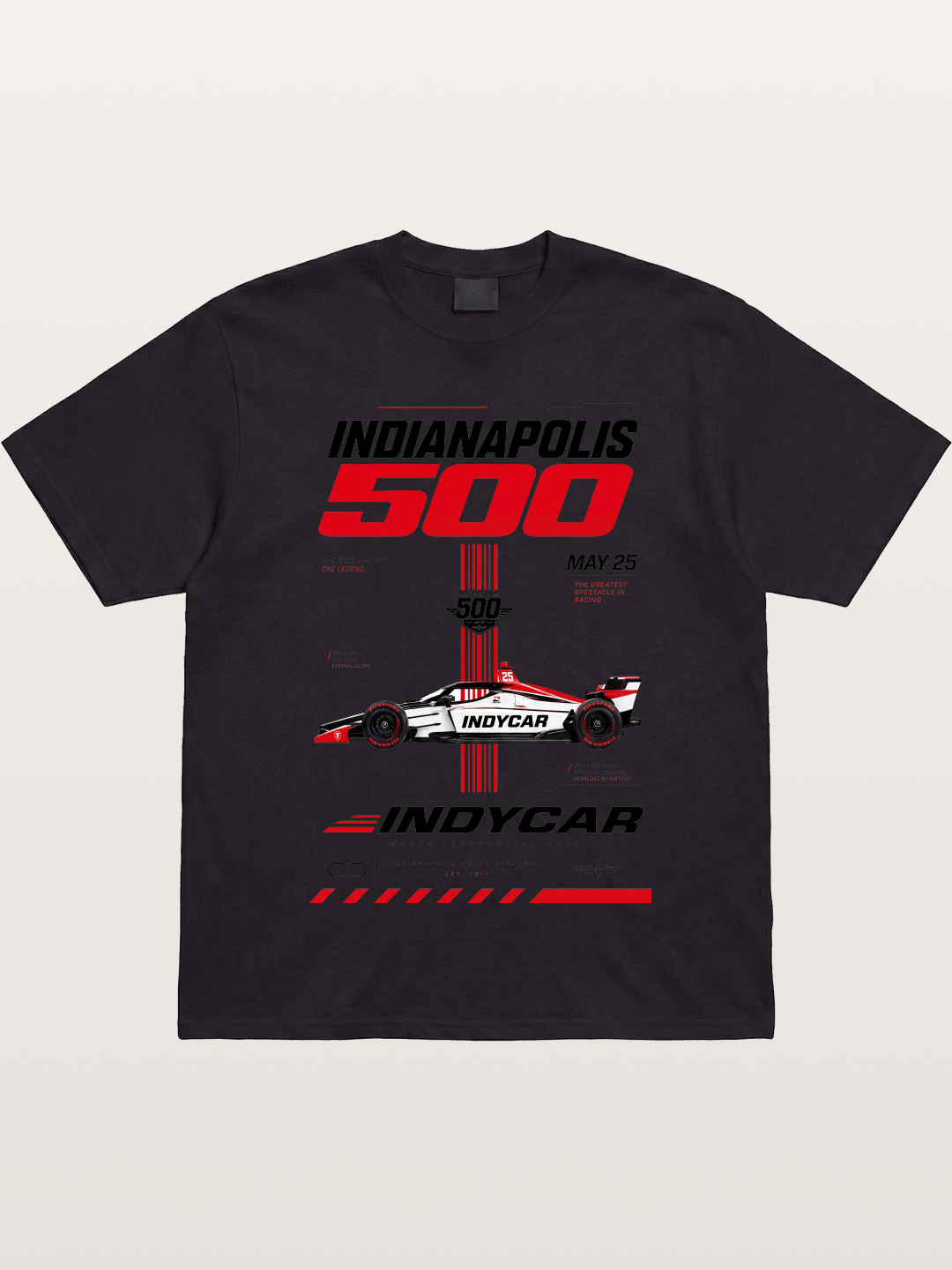 IndyCar Indianapolis 500 Poster Gildan T-shirt