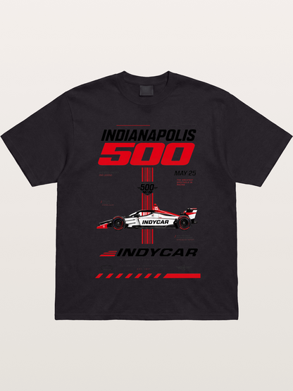 IndyCar Indianapolis 500 Poster Gildan T-shirt