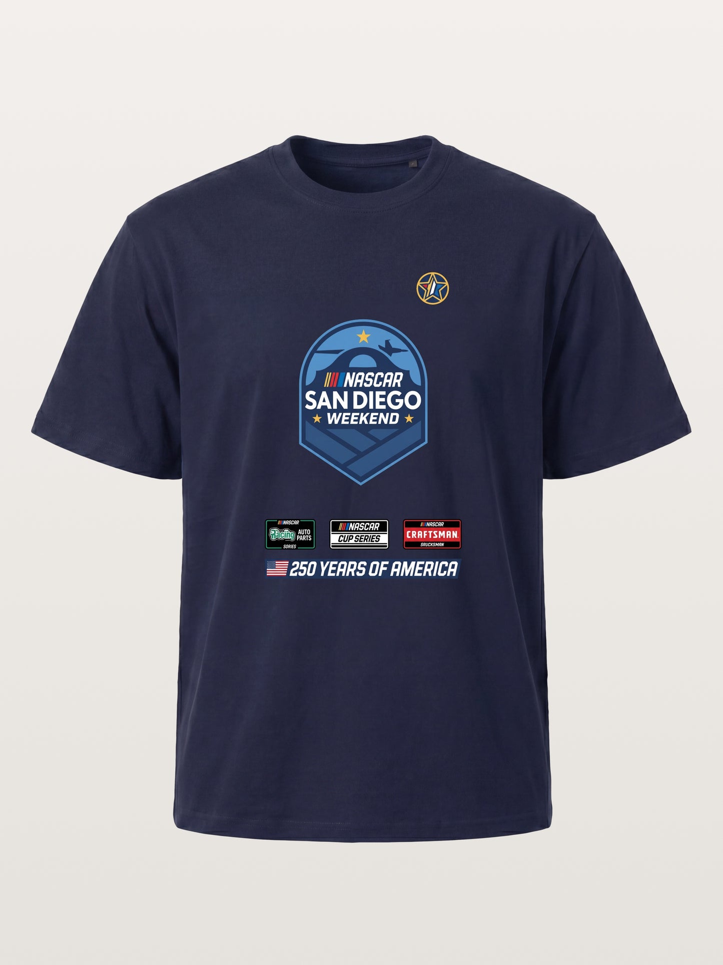 San Diego NASCAR Shield Crest Gildan T-shirt