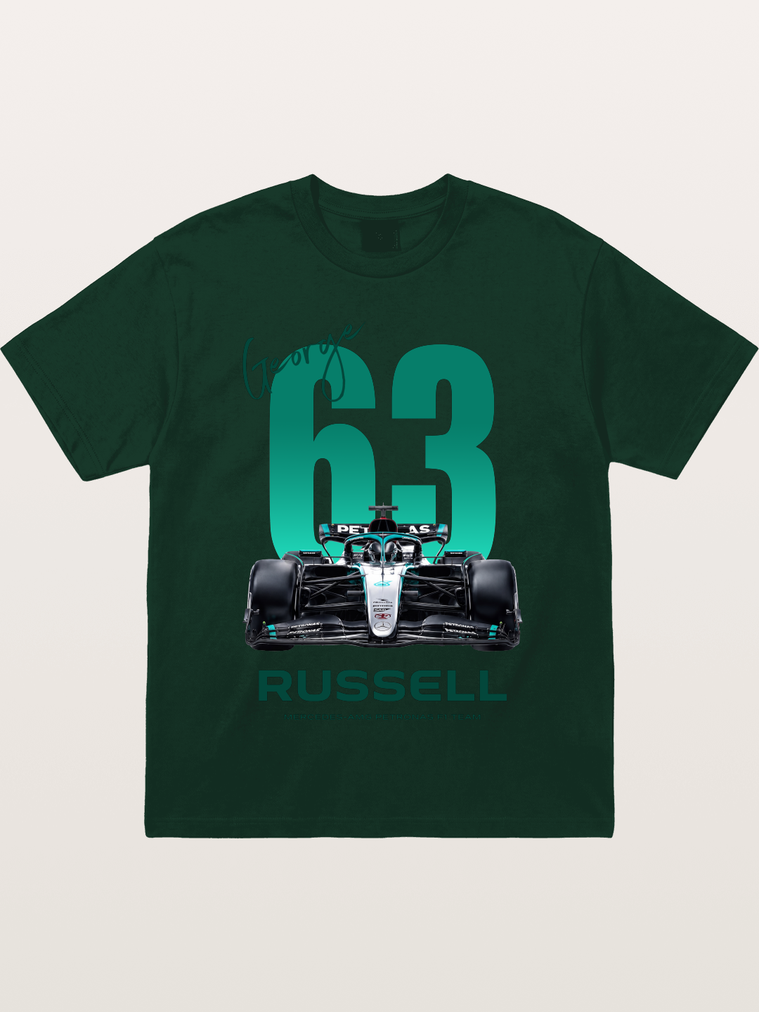 George Russell Mercedes F1 63 Gildan T-shirt