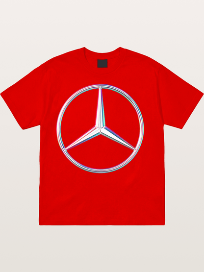 Mercedes Holographic Logo Cotton T-shirt