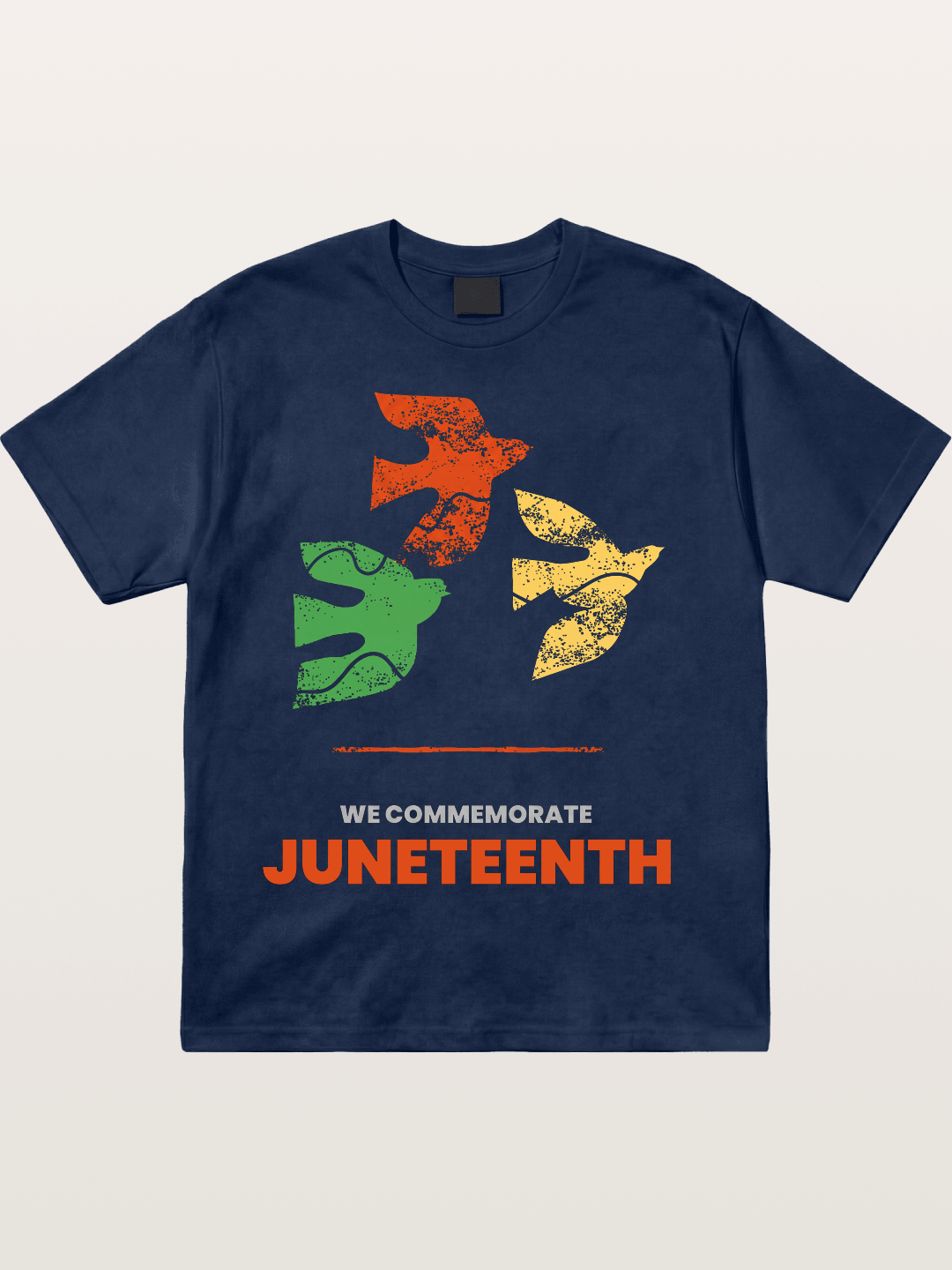 Juneteenth Peace Doves Commemoration Cotton T-shirt