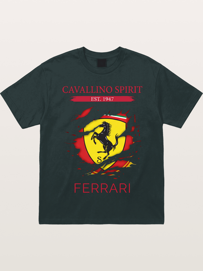 Ferrari 1947 Tear Logo Gildan T-shirt