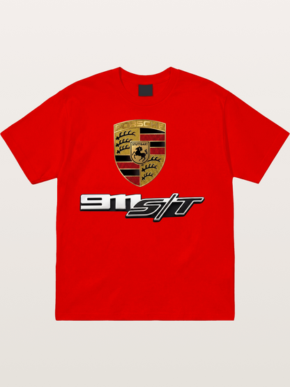 Porsche Crest With 911 ST Cotton T-shirt