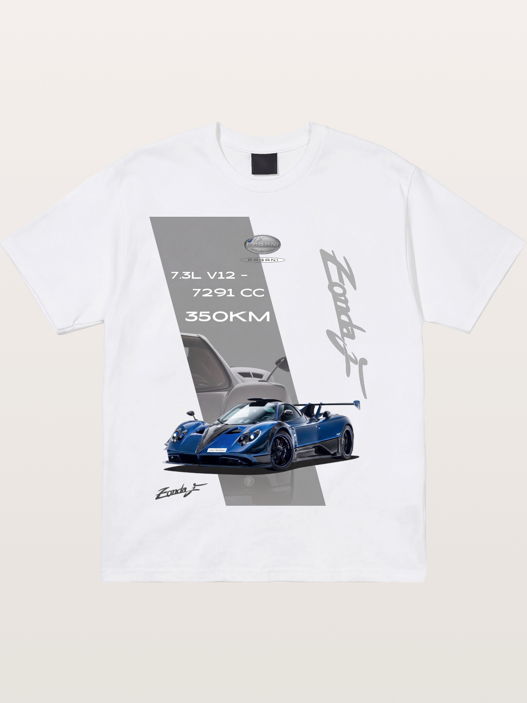 Pagani Zonda Technical Print Cotton T-shirt