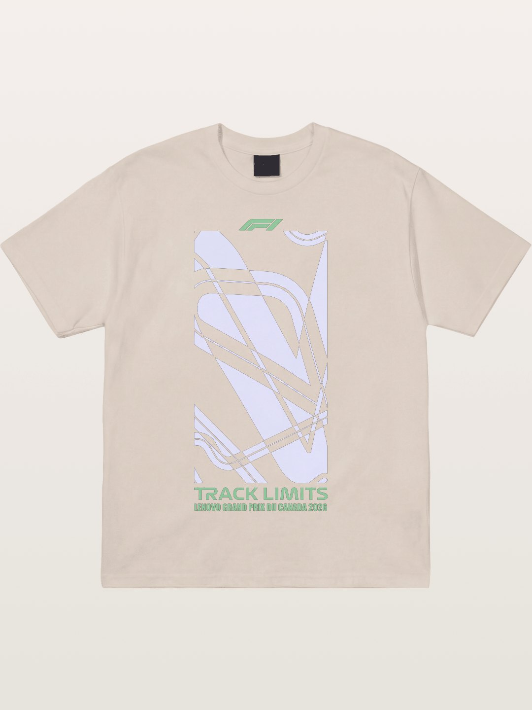 F1 Canada Track Line Art Cotton T-shirt