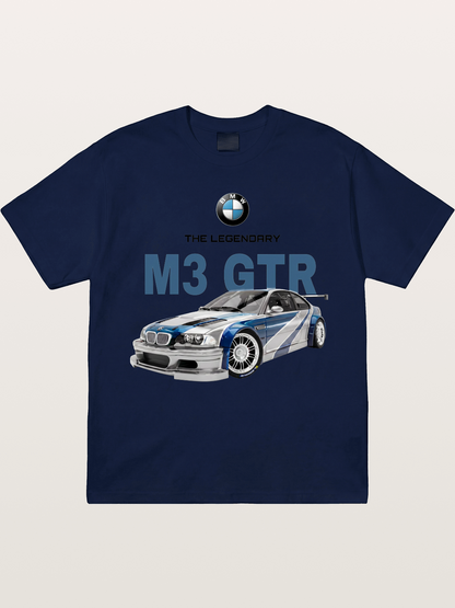 BMW M3 GTR Legend Print Gildan T-shirt