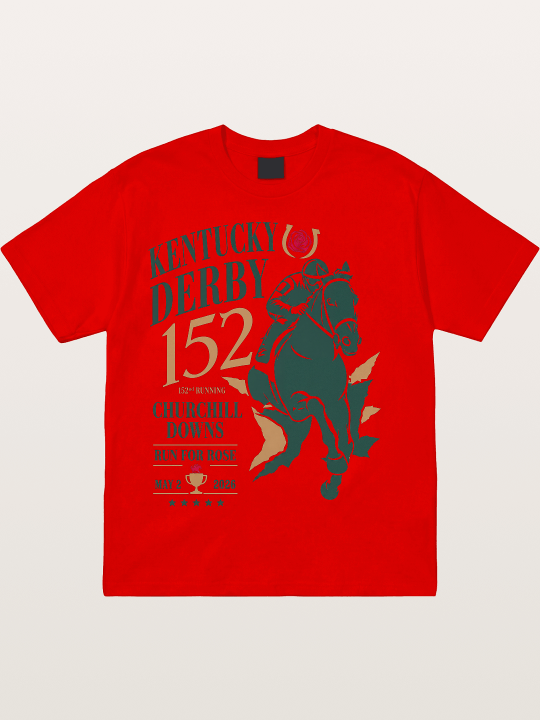 Churchill Downs Derby Silhouette Art Cotton T-shirt