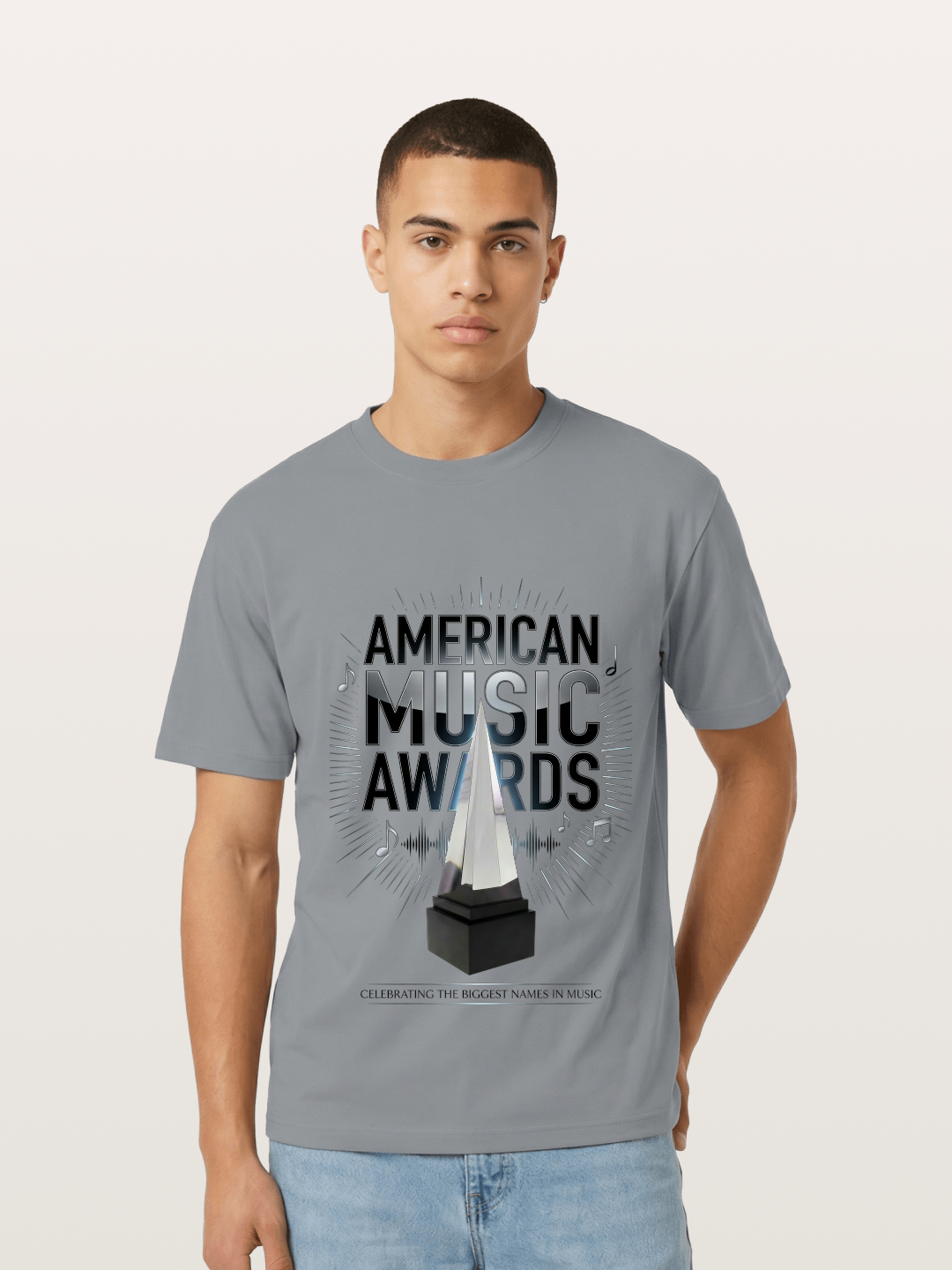AMA Trophy Music Note Graphic Gildan T-shirt