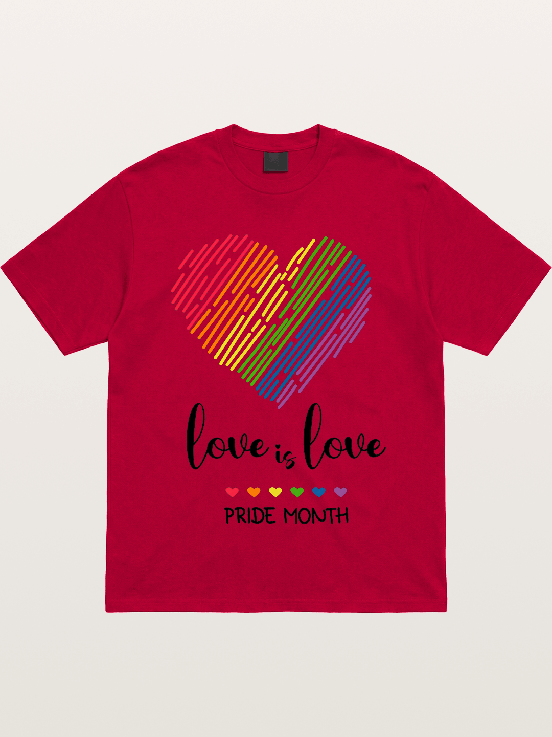 Pride Month Rainbow Heart Gildan T-shirt