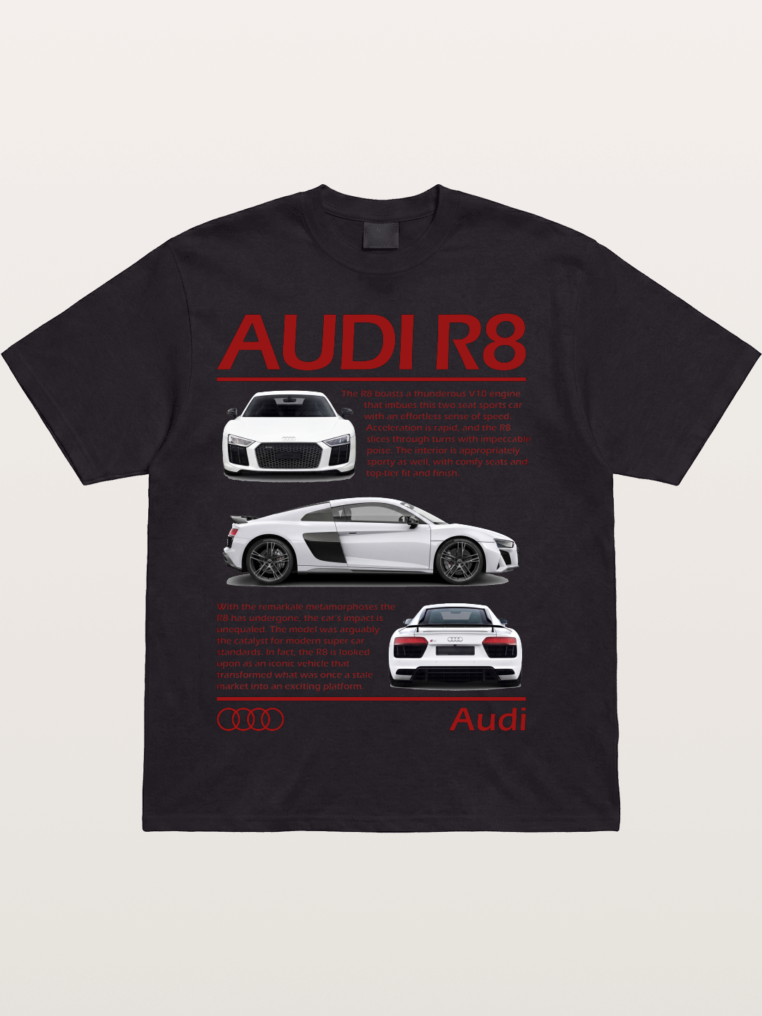 Audi R8 Multi Angle Showcase Cotton T-shirt