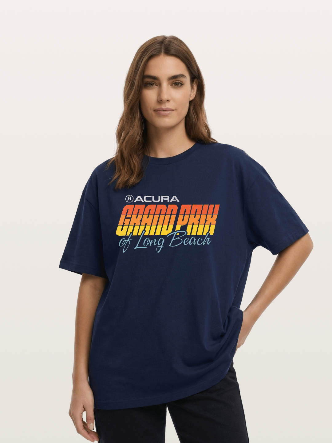 Sunset Grand Prix Typography Cotton T-shirt