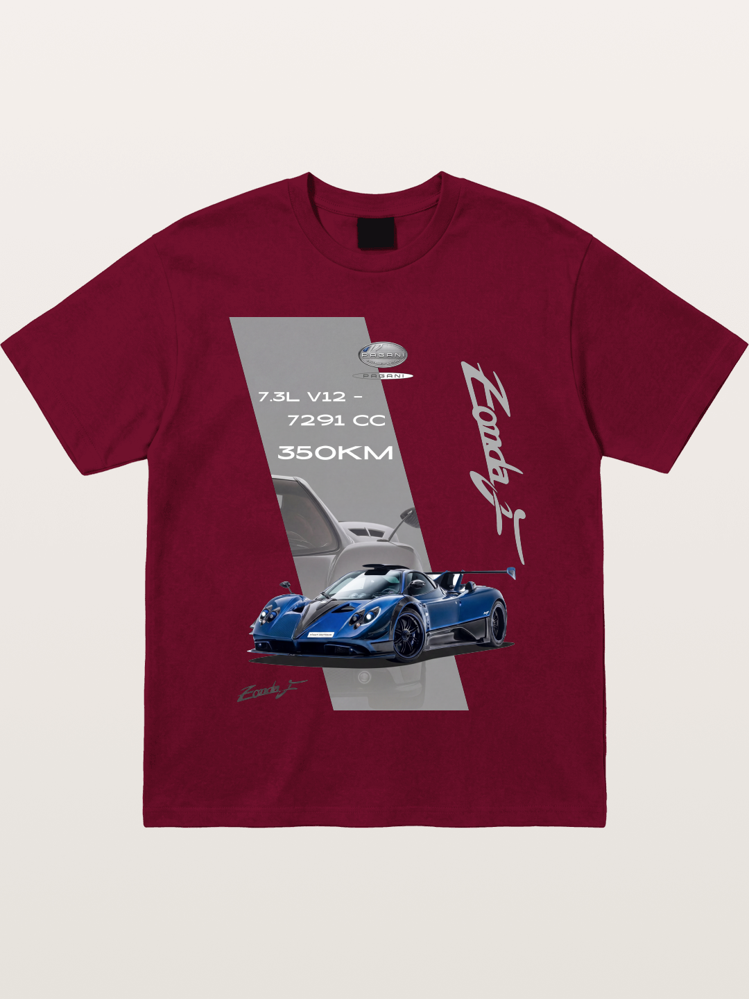 Pagani Zonda Technical Print Gildan T-shirt