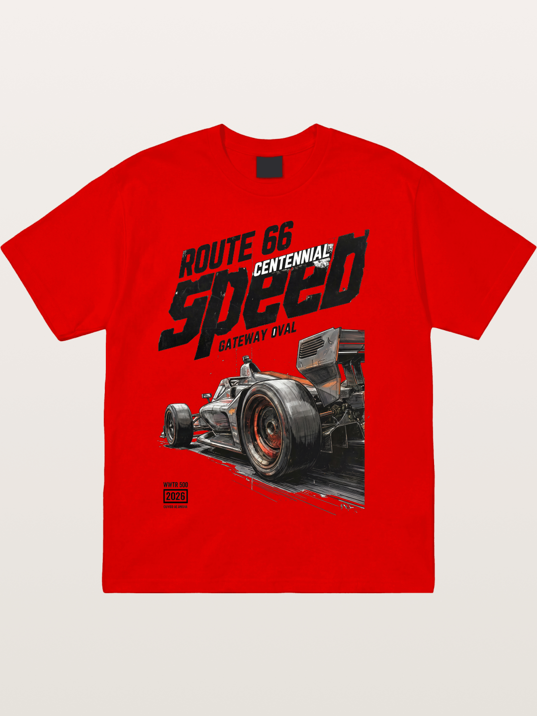 Grunge Speed IndyCar Art Cotton T-shirt