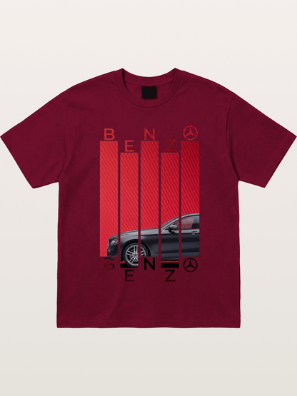 Benz Barcode Style Print Gildan T-shirt