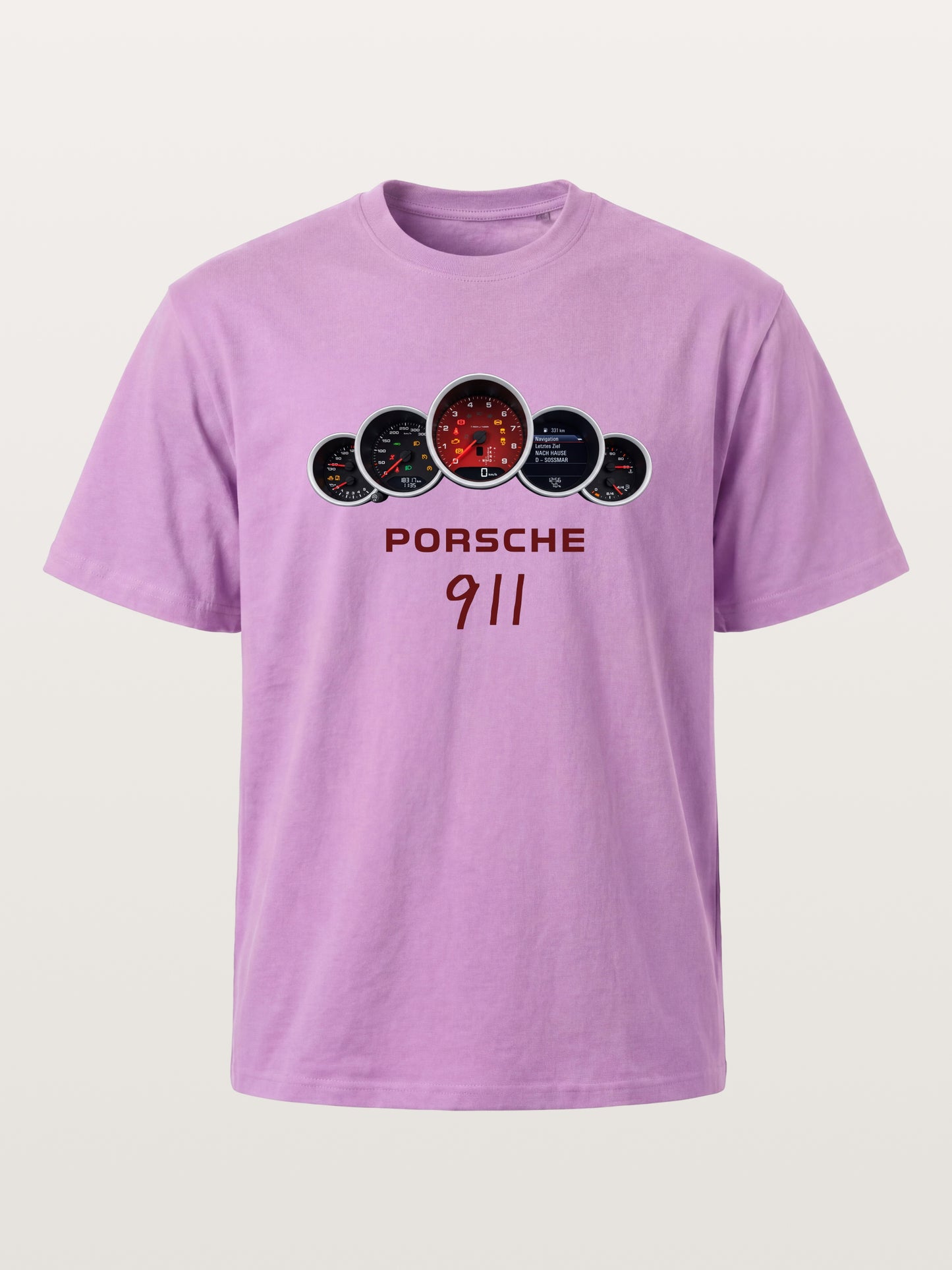 Five Piece Porsche 911 Gauge Cluster Gildan T-shirt