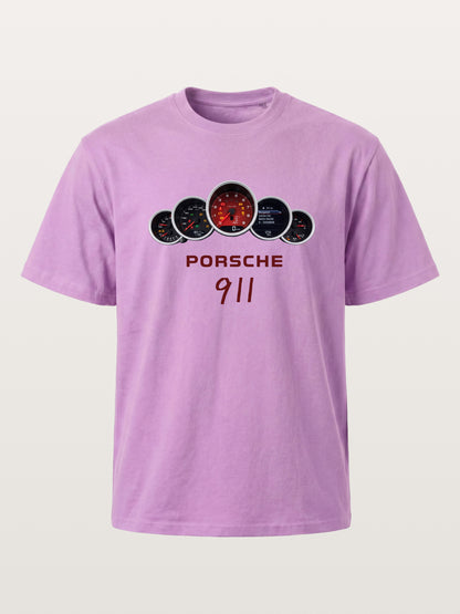 Five Piece Porsche 911 Gauge Cluster Gildan T-shirt