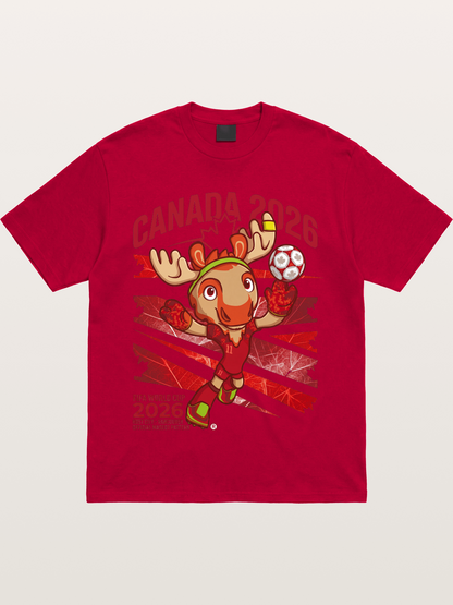 Canada 2026 Moose Mascot Gildan T-shirt