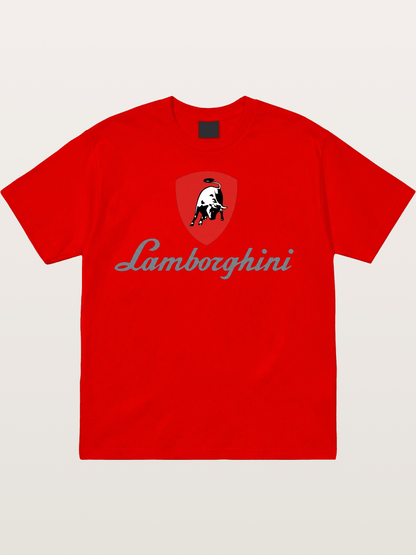 Lamborghini Red Bull Logo Cotton T-shirt