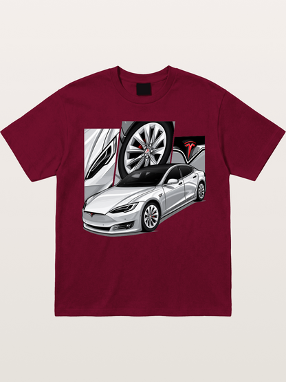 Tesla Model 3 Artwork Gildan T-shirt