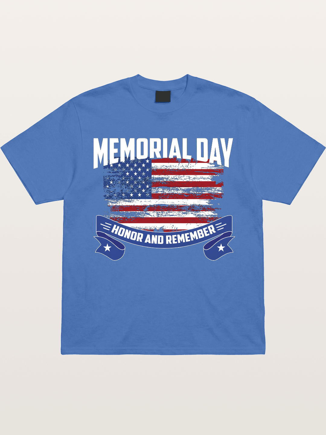 Honor and Remember Memorial Day Flag Gildan T-shirt