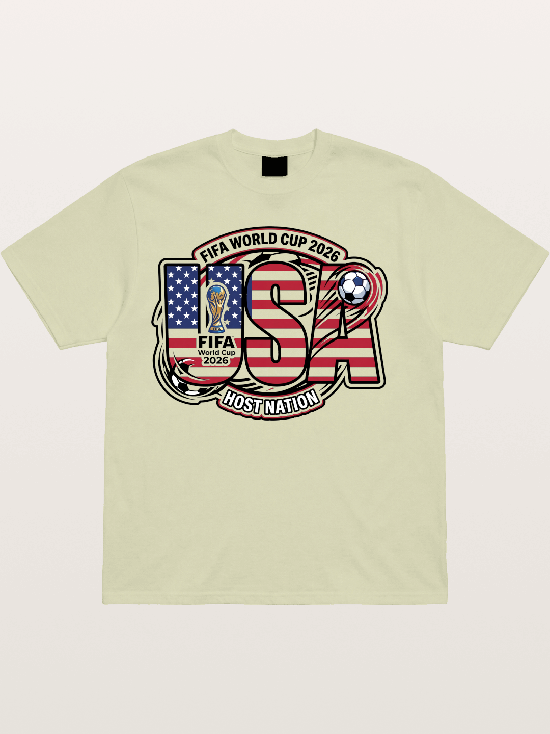 USA 2026 World Cup Typography Cotton T-shirt