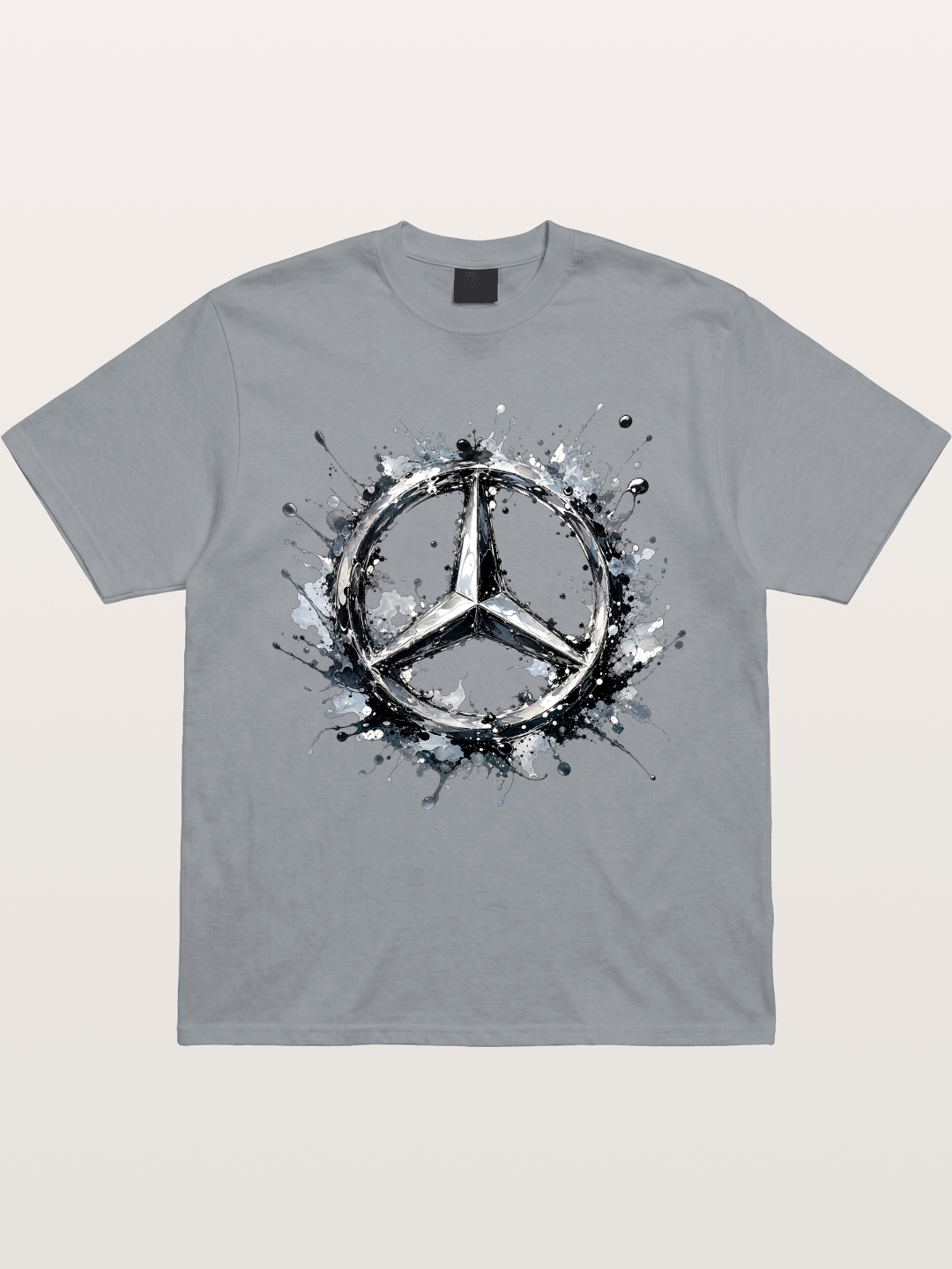 Mercedes Ink Wash Logo Art Gildan T-shirt