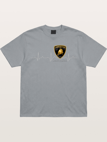 Lamborghini Heartbeat ECG Line Gildan T-shirt