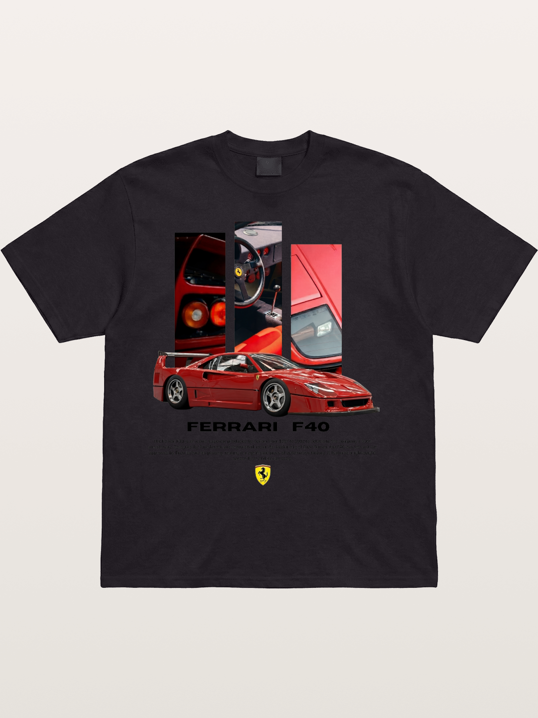 Vertical F40 Cotton T-shirt