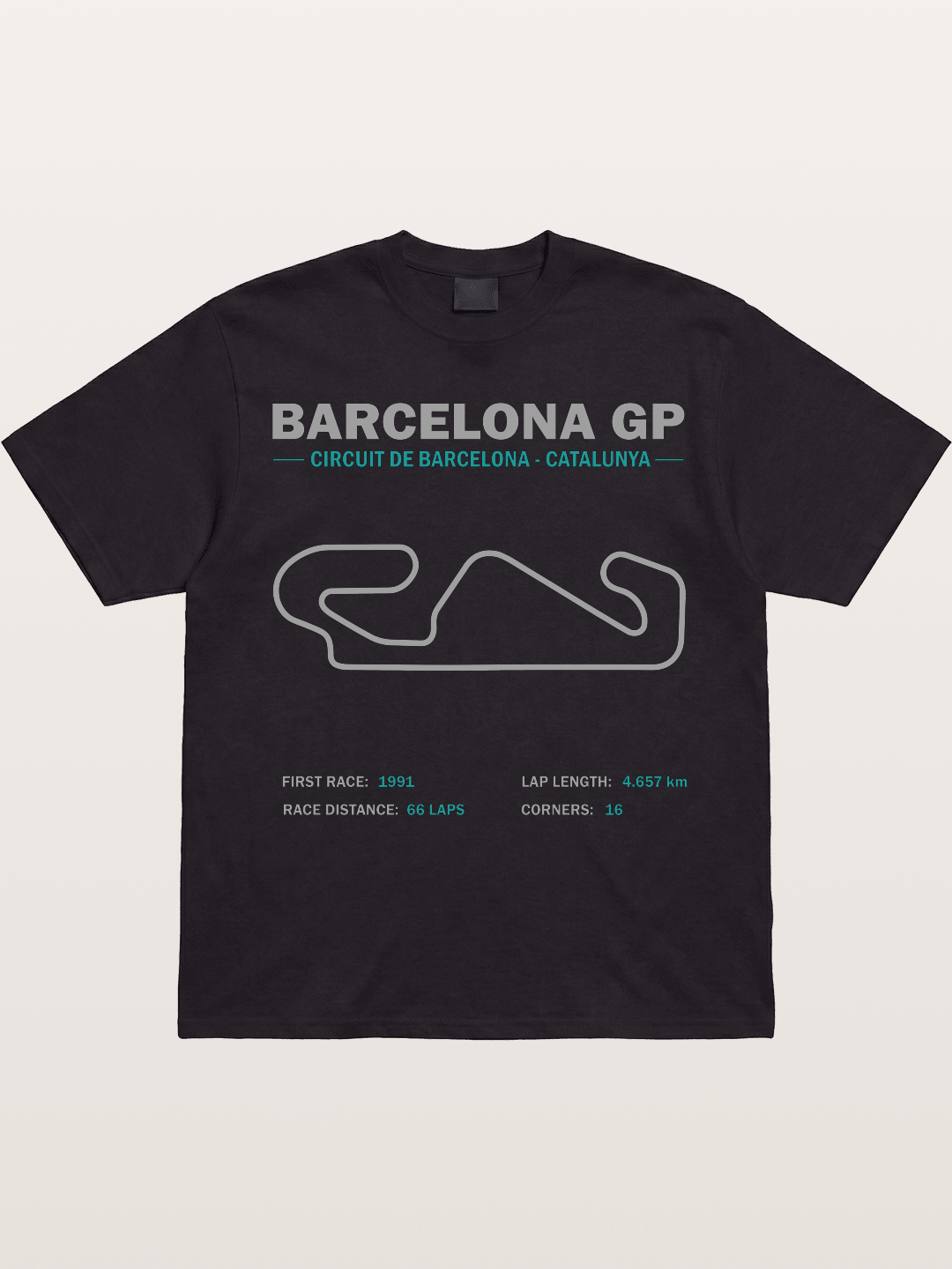 Catalunya GP Track Spec Outline Gildan T-shirt
