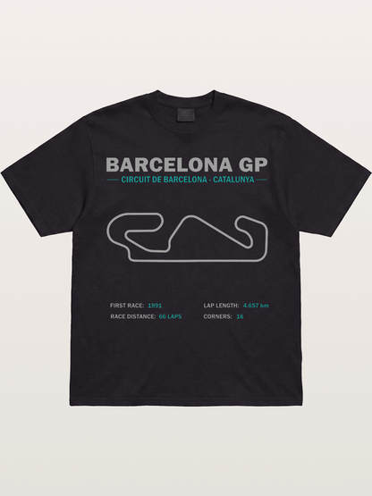 Catalunya GP Track Spec Outline Gildan T-shirt