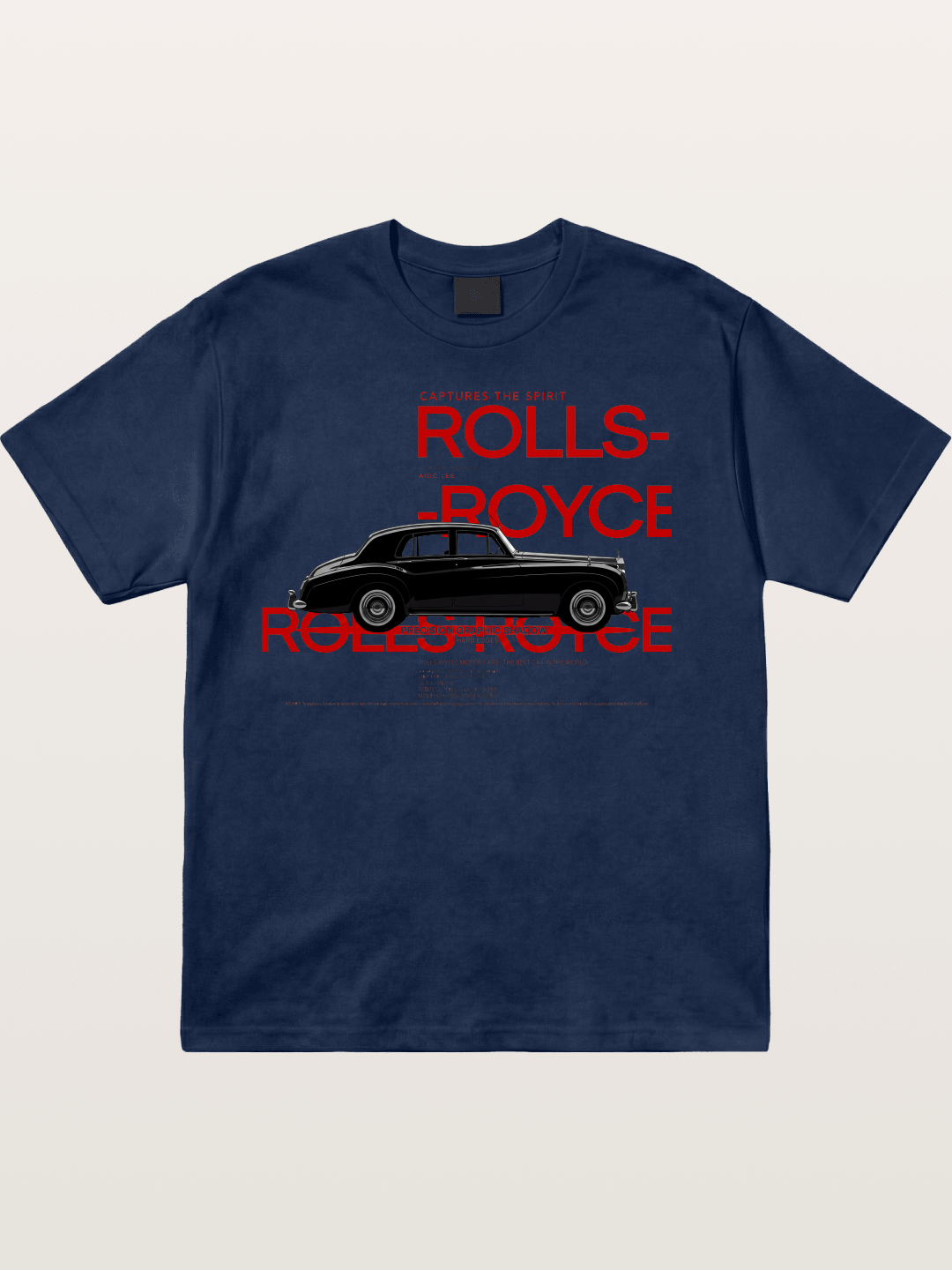 Vintage Rolls Royce Poster Art Cotton T-shirt