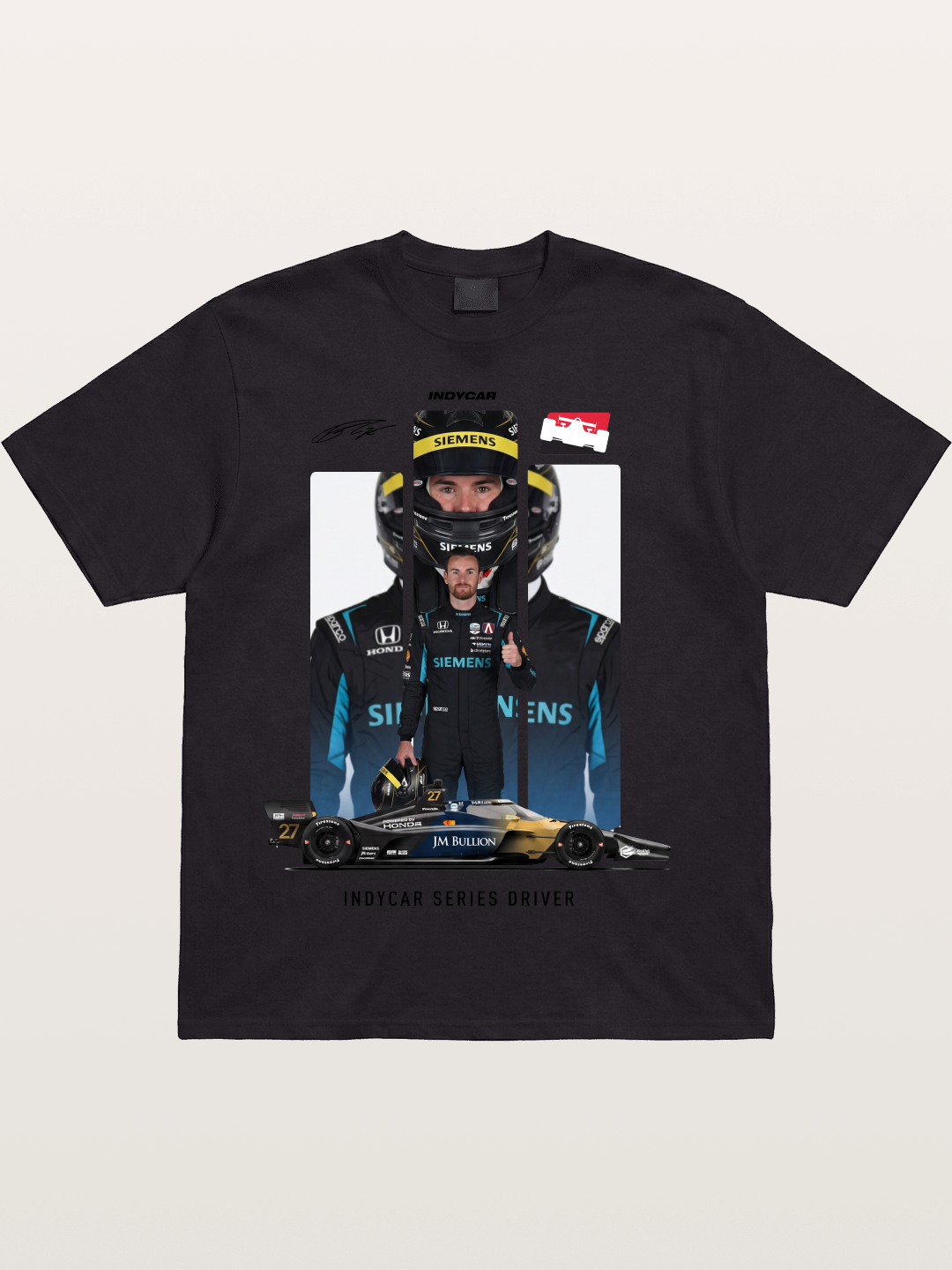 #27 IndyCar Driver Kyle Kirkwood Cotton T-shirt