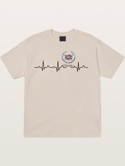 Cadillac Heartbeat Graphic Cotton T-shirt