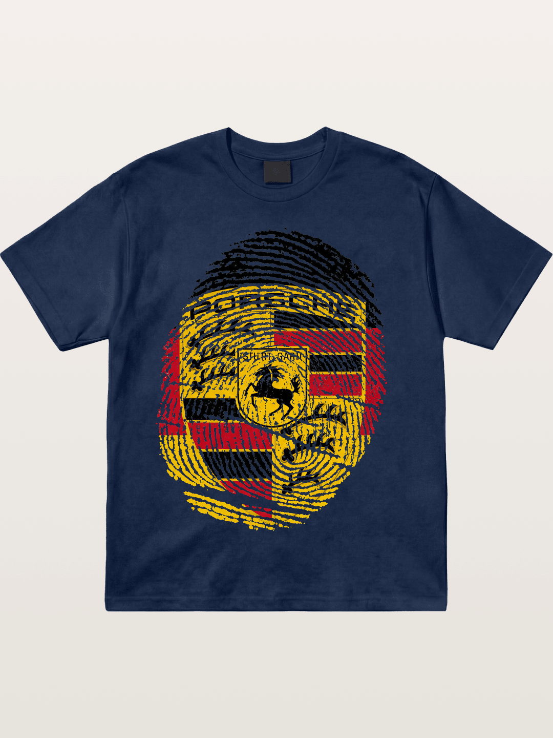 Porsche Crest Fingerprint Cotton T-shirt