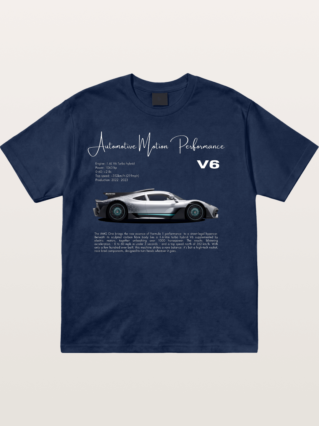 V6 Hybrid Power Cotton T-shirt