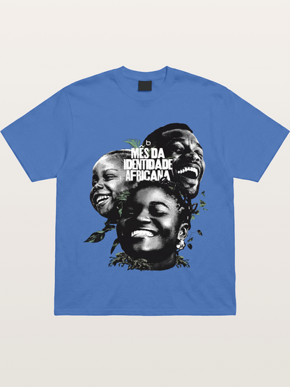 Juneteenth African Identity Faces Gildan T-shirt