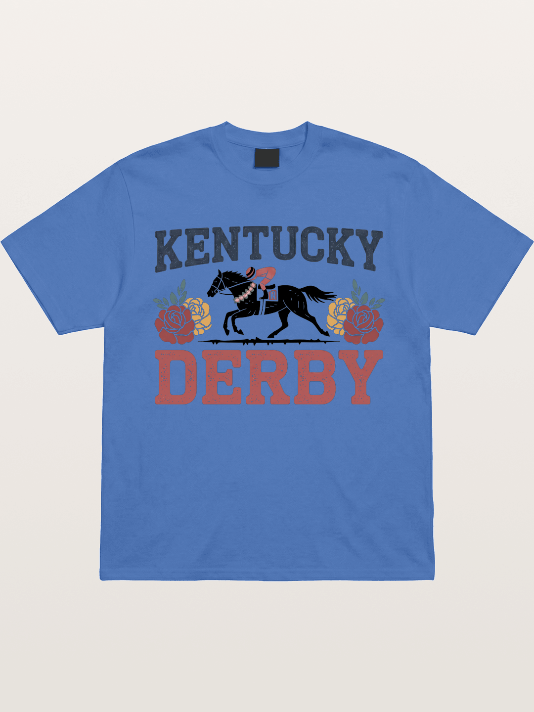 Kentucky Derby Rose Horse Poster Gildan T-shirt