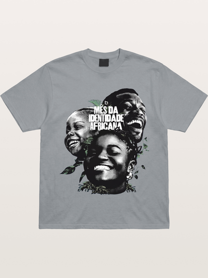 Juneteenth African Identity Faces Gildan T-shirt