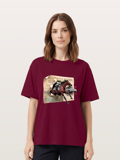 Derby Horse Porsche Collision Gildan T-shirt